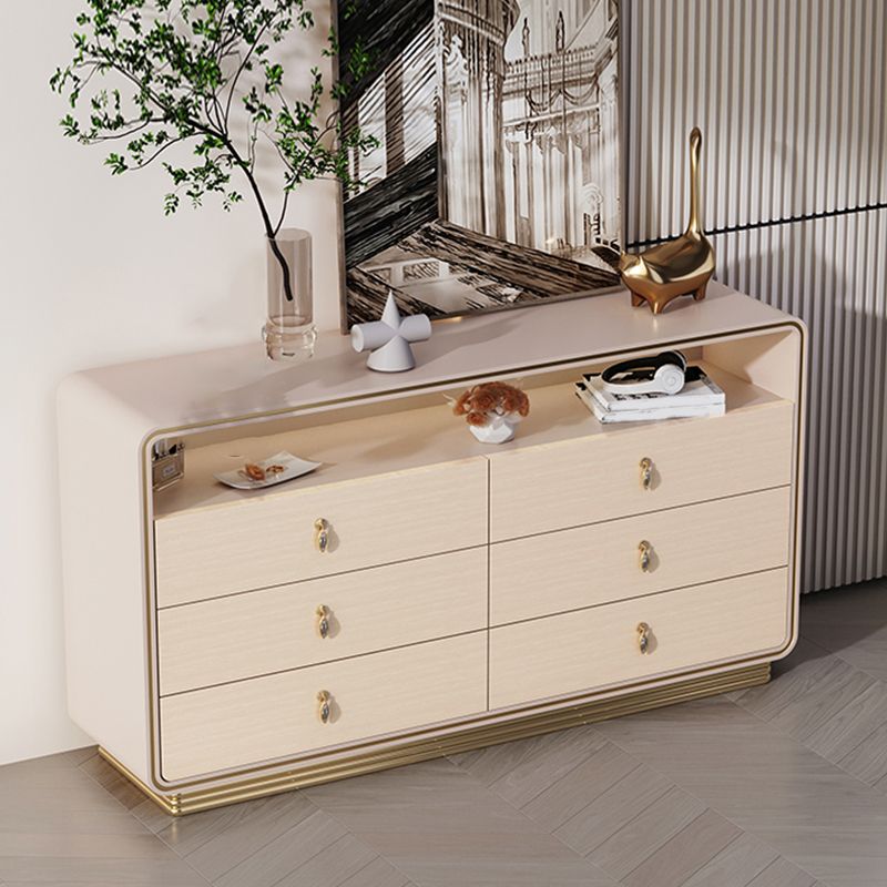 15.6-inch Width Solid Wood Storage Chest Classic Glam Storage Chest Dresser