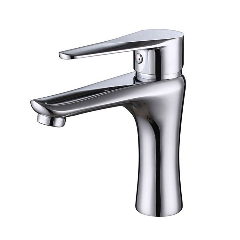 Single Handle Basin Lavatory Faucet Low Arc Brass Bathroom Faucet