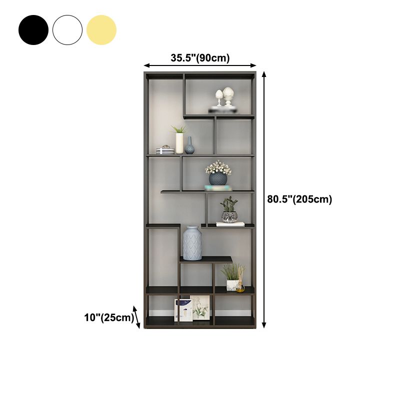 81 "H Bookcase Open Back in stile Glam per lo studio Home Office