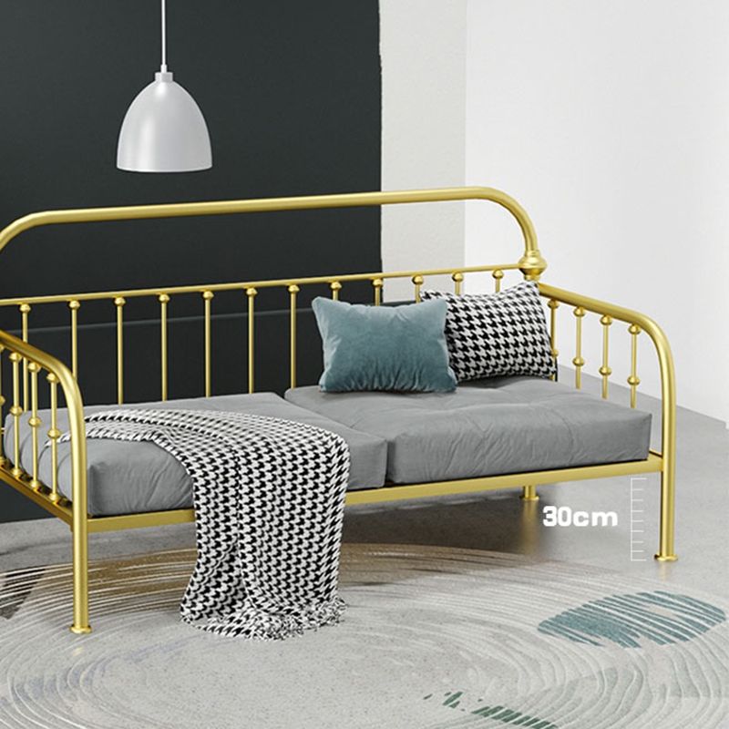 41.34" Tall DayBed with Headboard Low Profile Metal Bed for Living Room