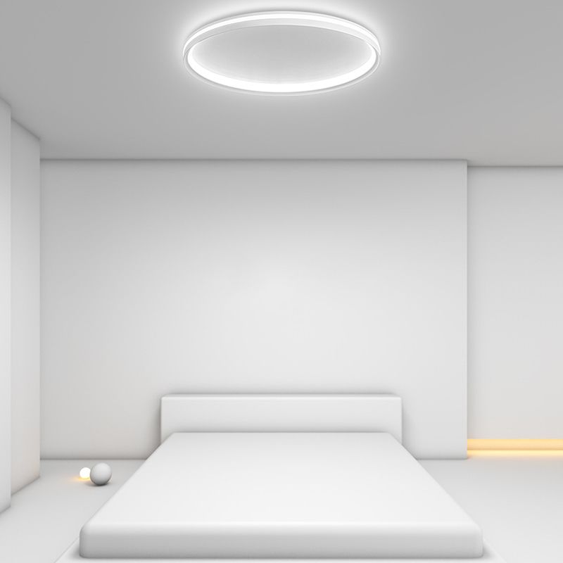 White Ceiling Light Contemporary LED Flush Mount Lighting for Home