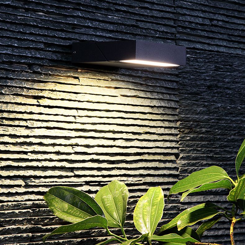 Modern Aluminum Wall Light Cube Black Rotatable LED Wall Washer for Outdoors