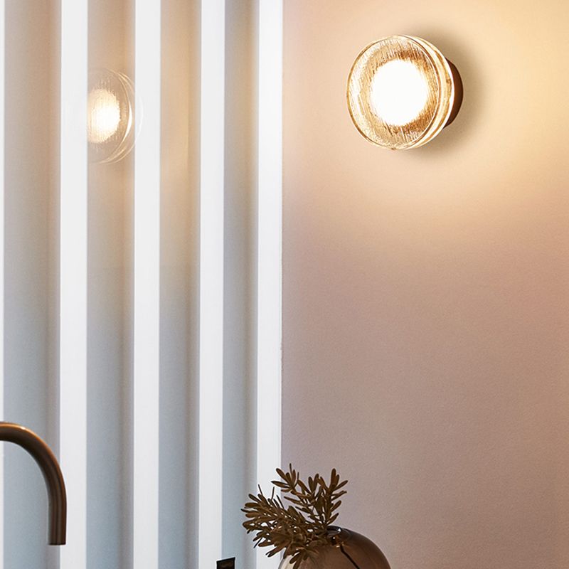 Simple Round Wall Sconce Waterproof LED Sconce Light Fixture