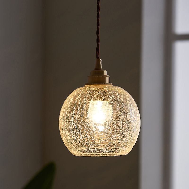 Sfera industriale Luce a soffitto Luce a sospensione a sospensione di vetro singolo per soggiorno