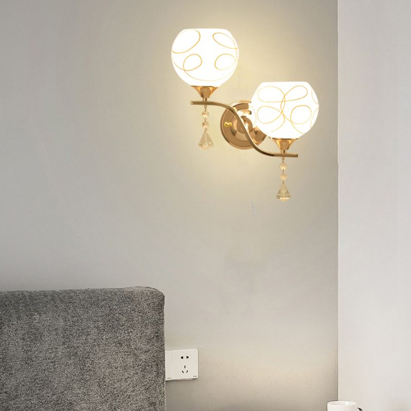 Modern Simple Iron Vanity Light Ball Shape Vanity Lamp for Living Room