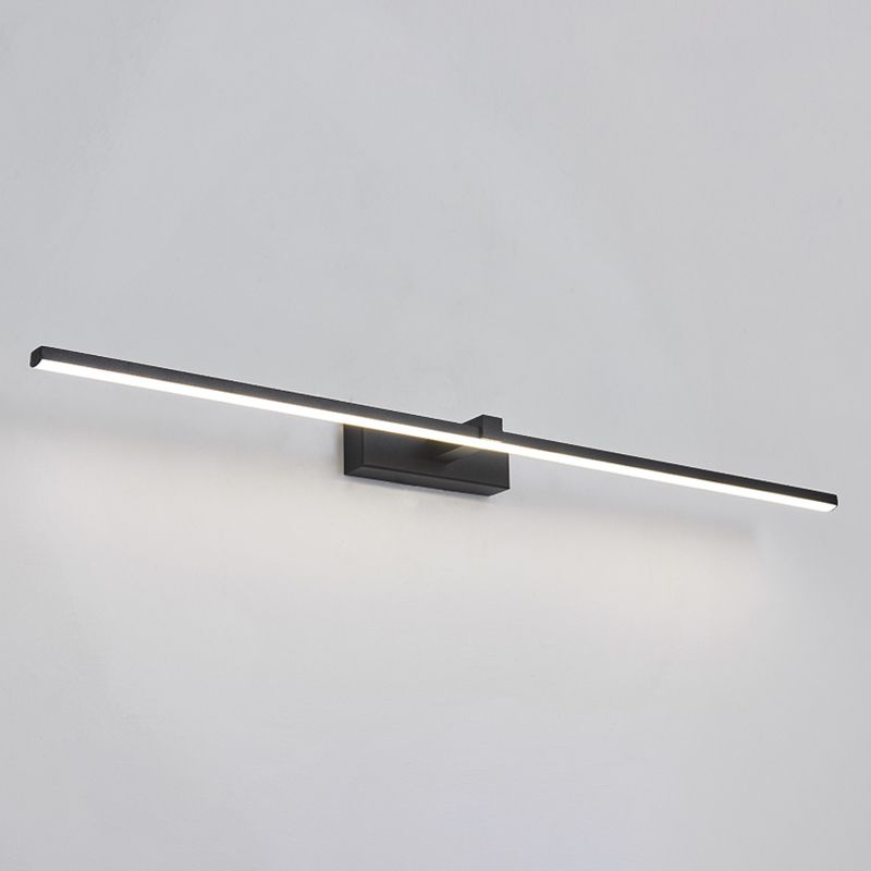 Lampade per pareti di vanità a LED nero Light MODER MODER MODER MODERA ANTERIORE con tonalità silicone