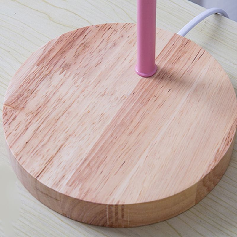 Lampada da tavolo rotonda in stile moderno in stile metallo a 1 luce da tavolo