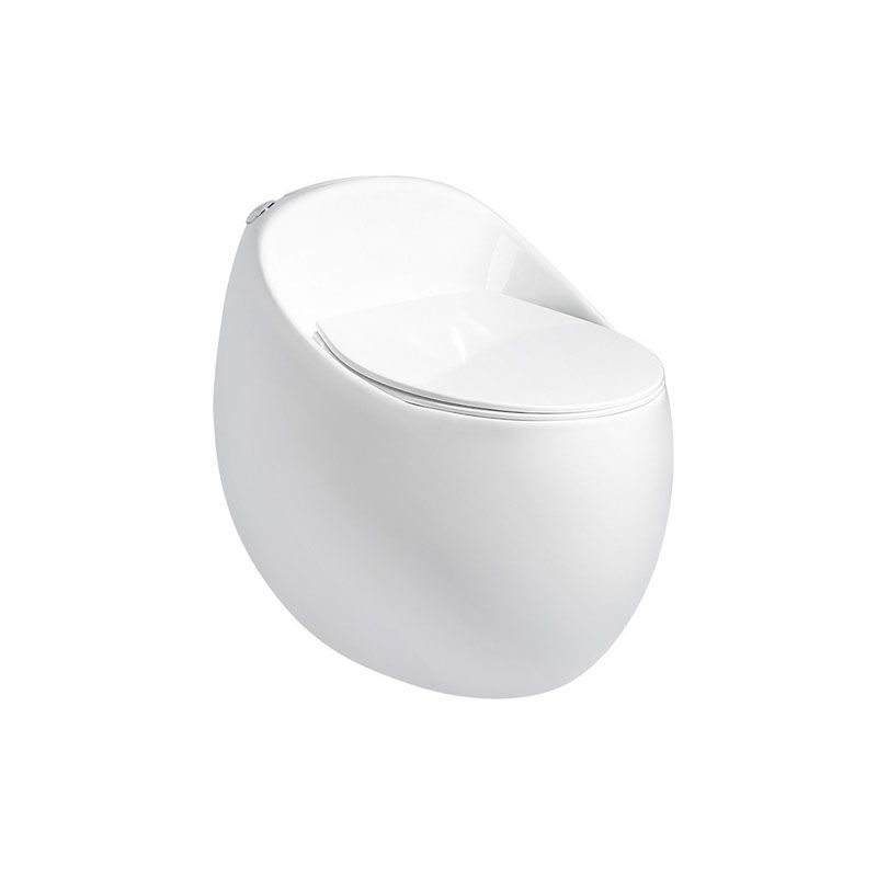 Siphon Jet Round Toilet Mini Indoor Flush Toilet for Washroom