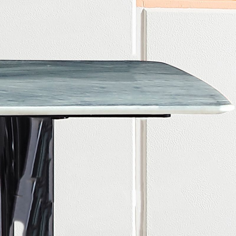 Modern Dining Set 1/5/7 Pcs Rectangle Marble Dining Table with Armless Chairs
