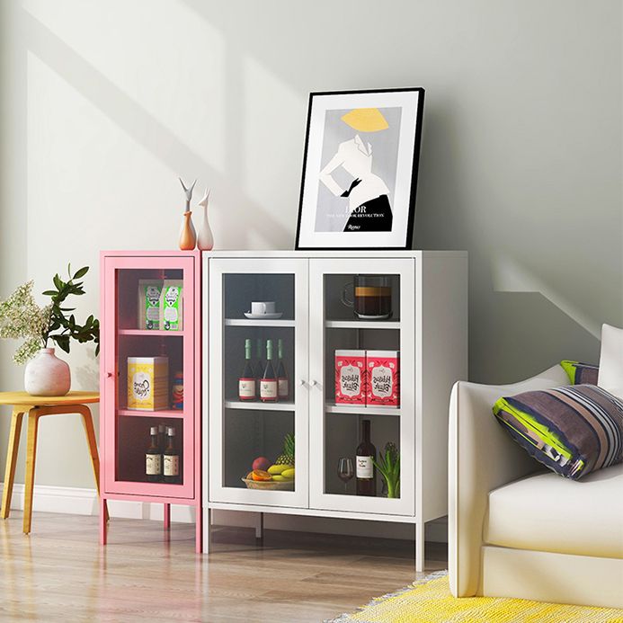 Contemporary Dining Server Door Metal Server for Living Room