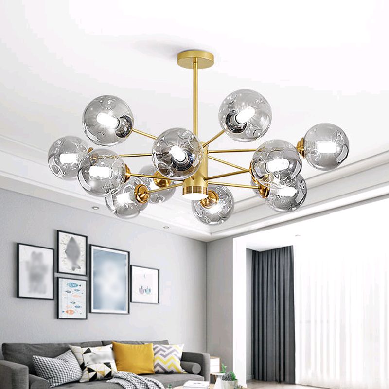 Lampade del lampadario in metallo sputnik moderno lampada sospesa per soggiorno