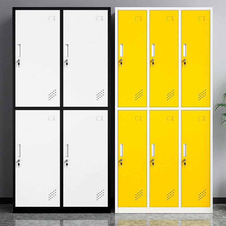 Contemporary Steel Storage Cabinet Non-Hanging Wardrobe Armoire