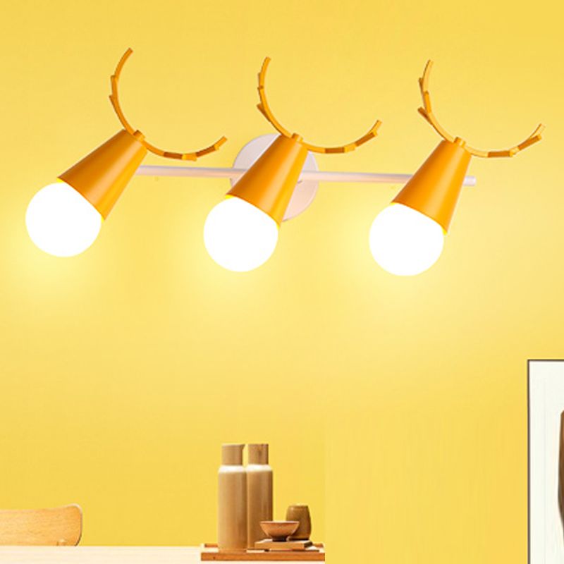 Multi Lights Geometric Wall Mounted Lamps Modern Style Metal Wall Lamps