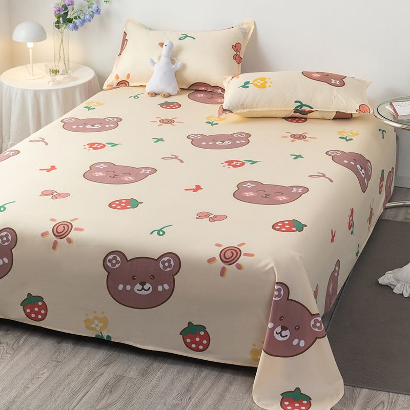Breathable Printed Bed Sheet Twill Polyester Non-Pilling Sheet
