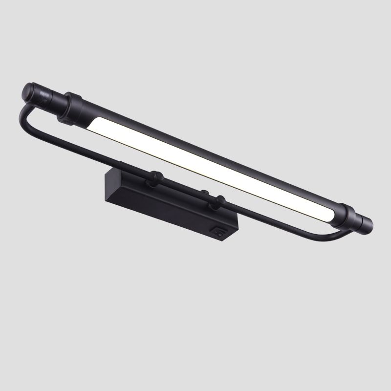 Lineaire vorm metalen wandwandcontract Moderne stijl Single Light Mirror Wand gemonteerd licht