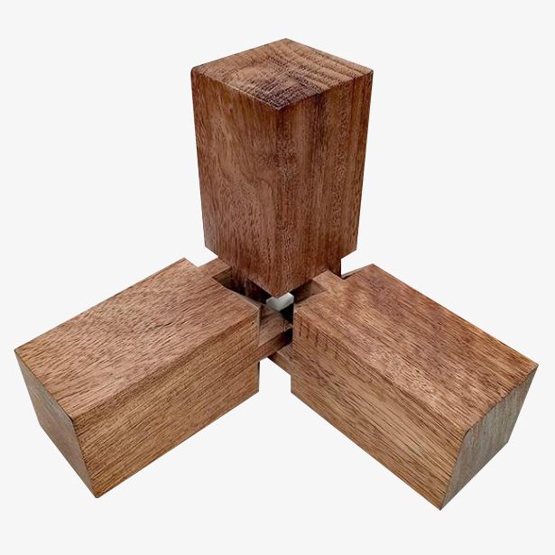 Rechthoek houten kleur eettafel gesinterde stenen tafel halverwege de eeuw met 4 poten