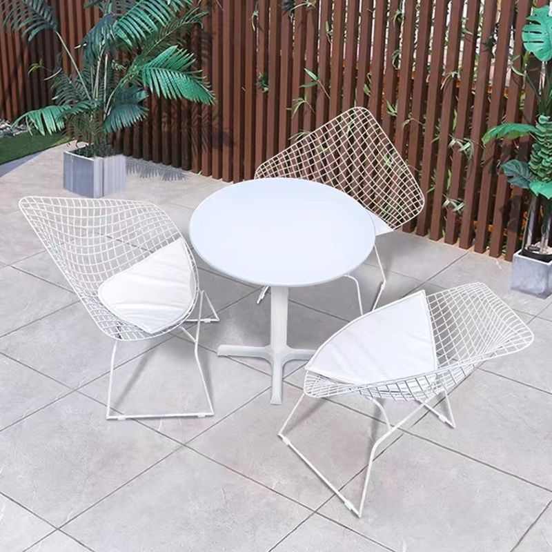 Rust Resistant Metal Side Chair Upholstered No Natural Variation Dining Side Chair