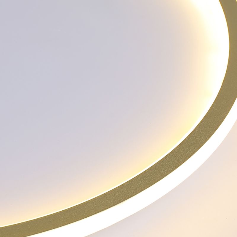 Aluminum Circular Ceiling Mount Light Fixture Simple LED Ceiling Fixture