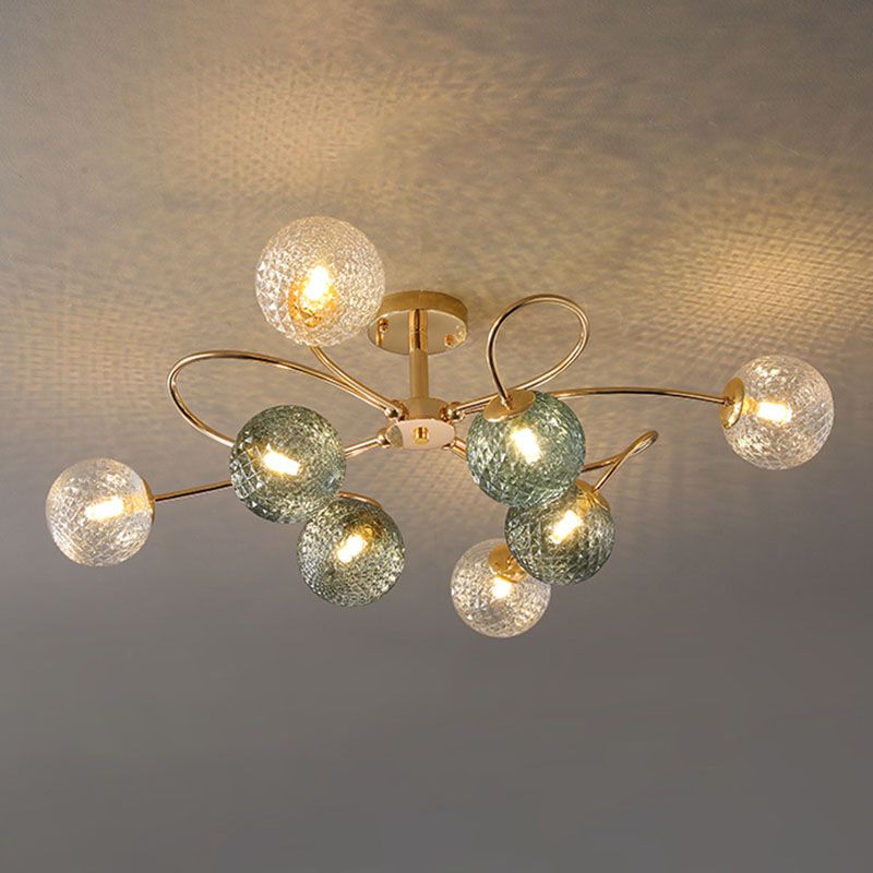 Nordic Style Ceiling Light Colorful Ball Shape Shade Ceiling Lamp for Living Room