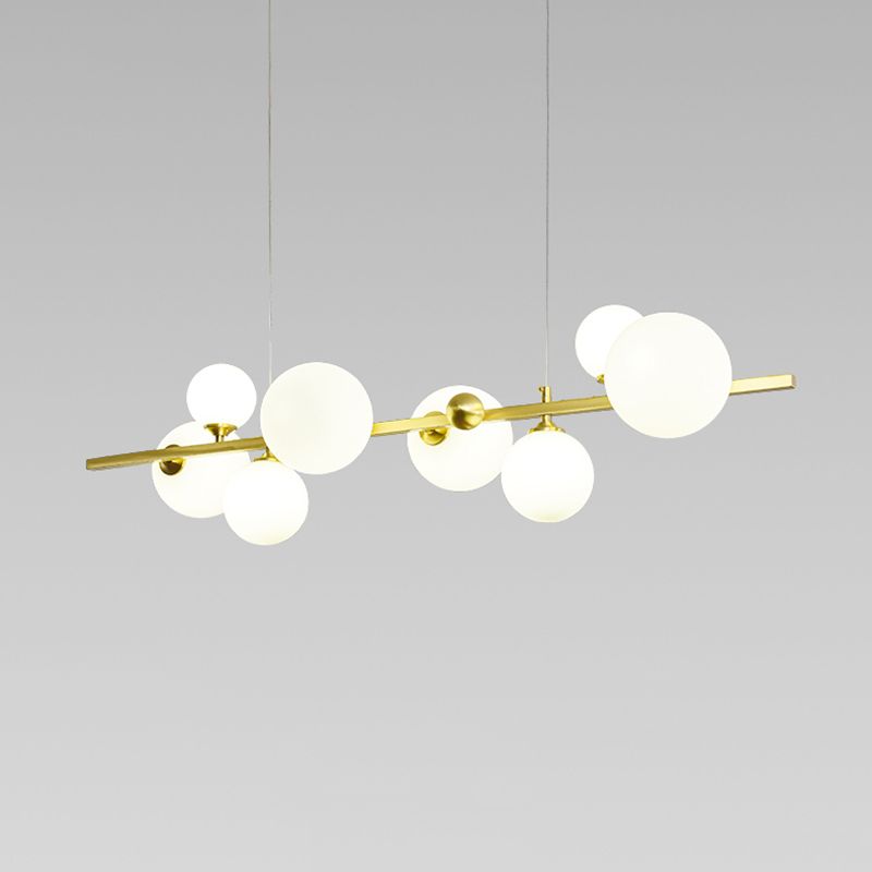 Copper Glass Hanging Pendant Lights Modern Hanging Lamps for Dining Room