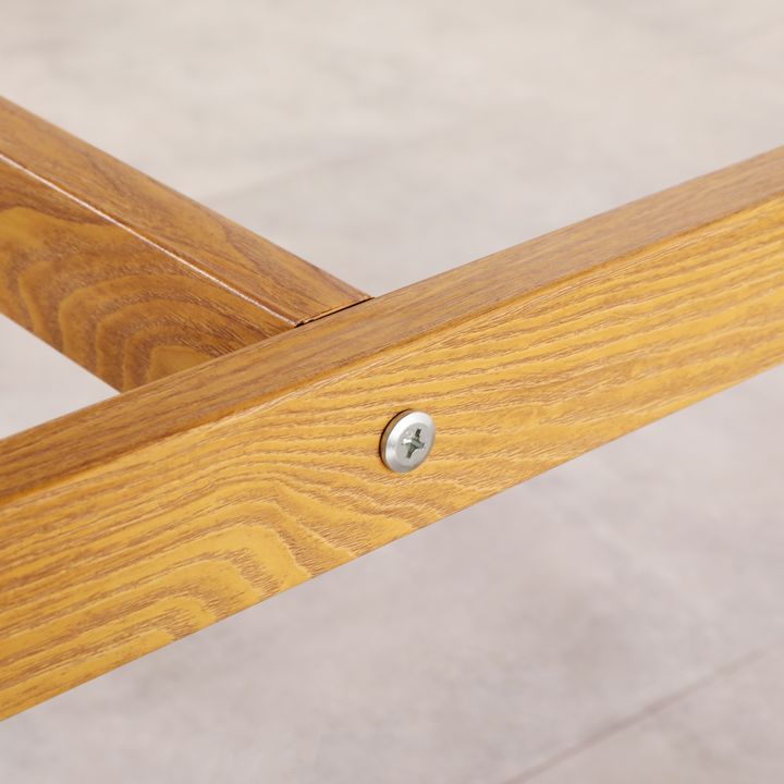 Mesa de madera de cocina industrial para restaurante mesa de comedor con base de madera