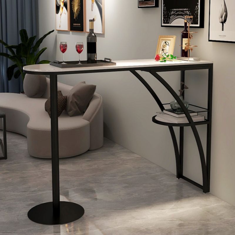 Modern Rectangle Wood Counter Table 1/3 Pieces Bar Table Set for Living Room