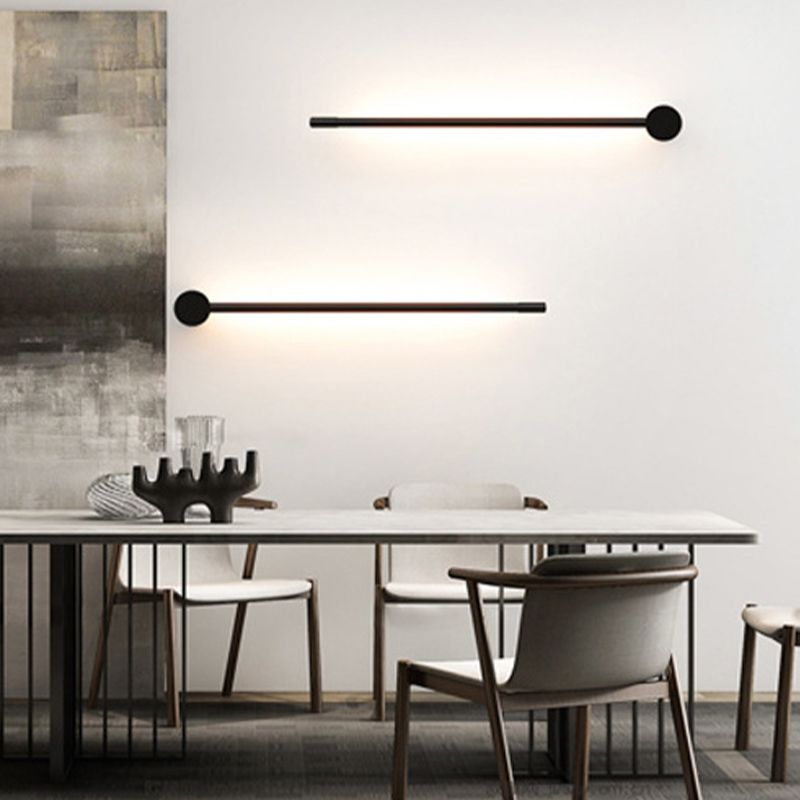 1 Light Linear Wall Light Modern Metal Wall Sconce for Bedroom