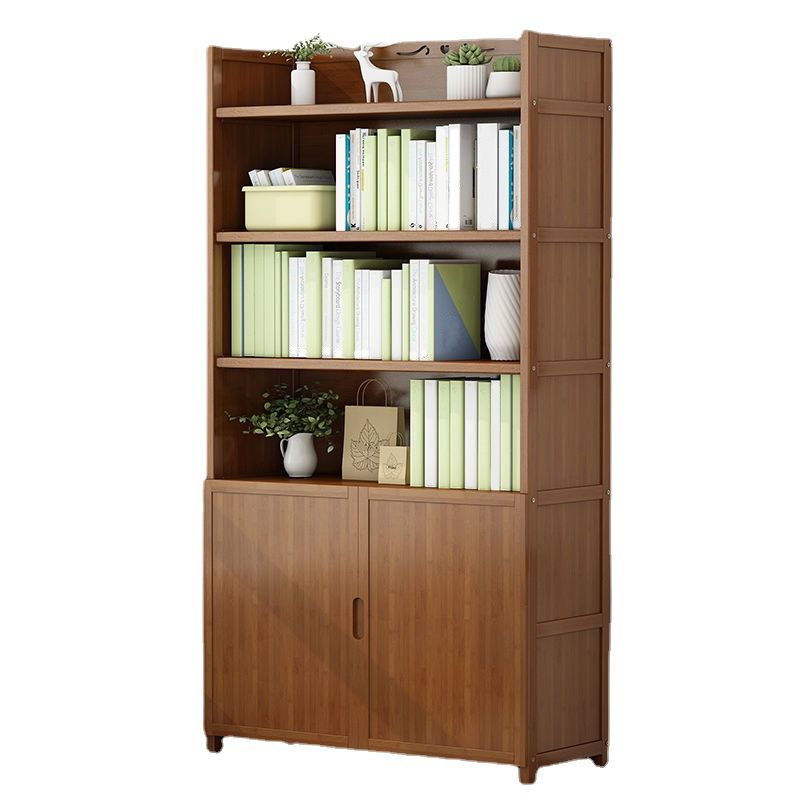 Walnut Bookcase Floor Multi-layer Storage Rack Student Home Bookshelf