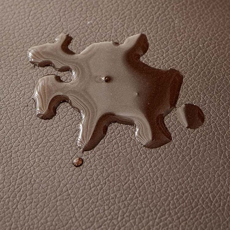 Contemporary Ottoman Solid Color Water Resistant Leather Rectangle Footstool Ottoman