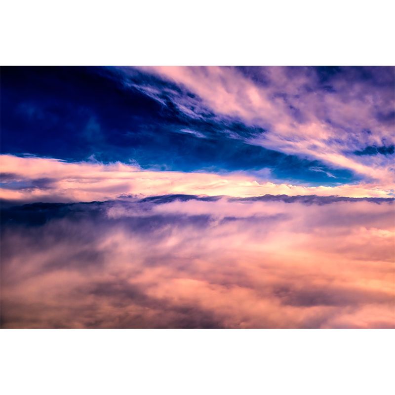 Cloud Sky Photography Style Sky Mural Wallpaper Mildew Resistant Wall Art