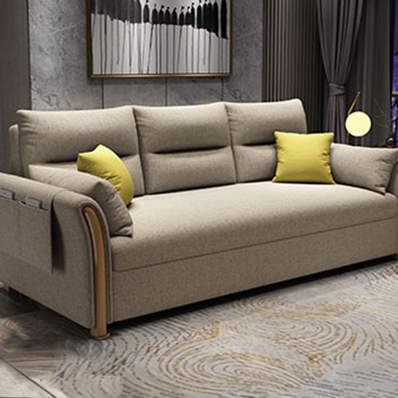Fabric Sofa Bed Settee Furniture Flared Arm Latex Filled Sofa