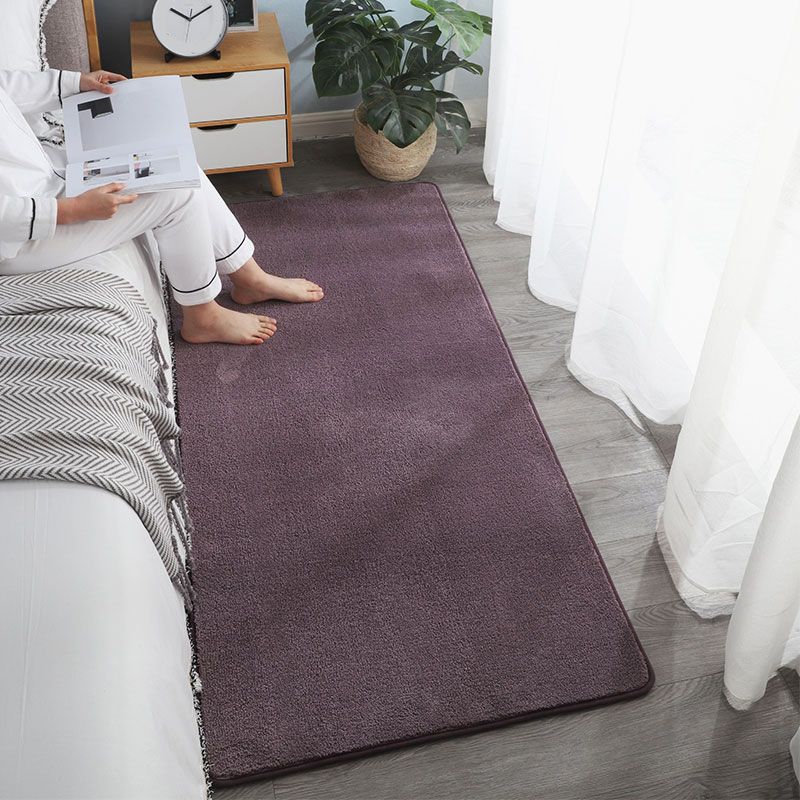 Zuidwestelijke vaste kleur vloerkleed veelkleurig lamsvlees gebied Rug niet-slip rug machine wasbaar tapijt voor slaapkamer