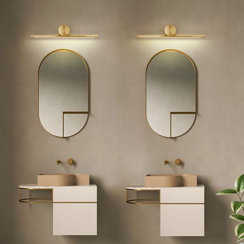Modern Minimalist Style Linear Vanity Lighting Fixtures Metal Vanity Lights for Toilet