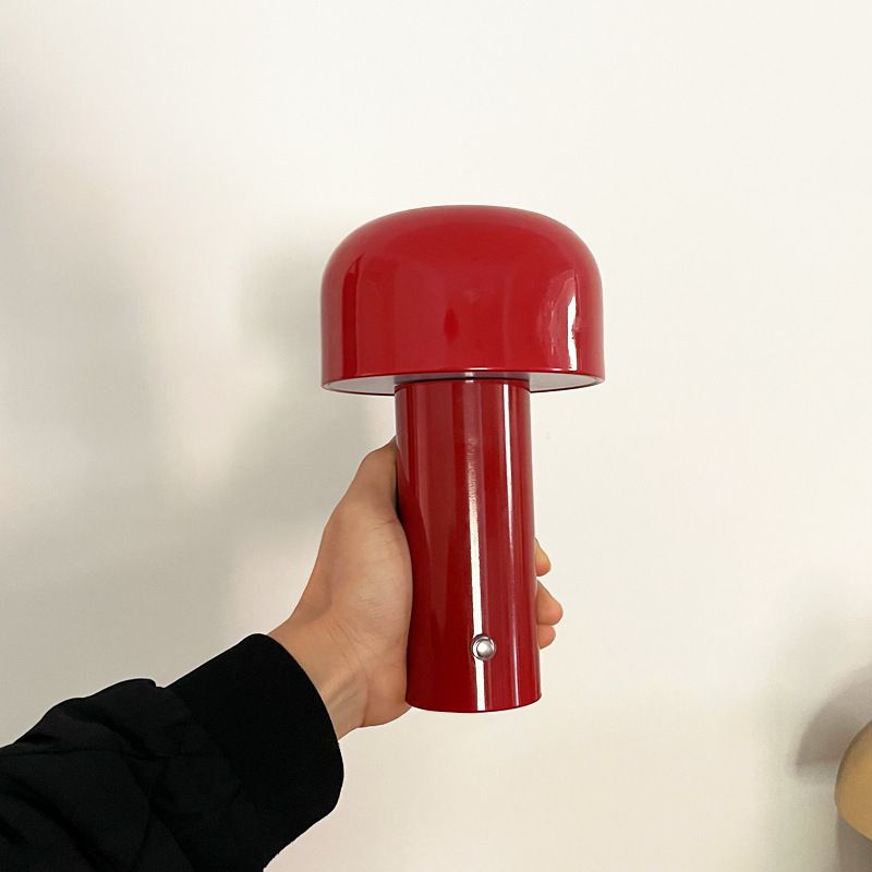 Lampes de table de nuit de tambour moderne en métal 1 lumière de table légère