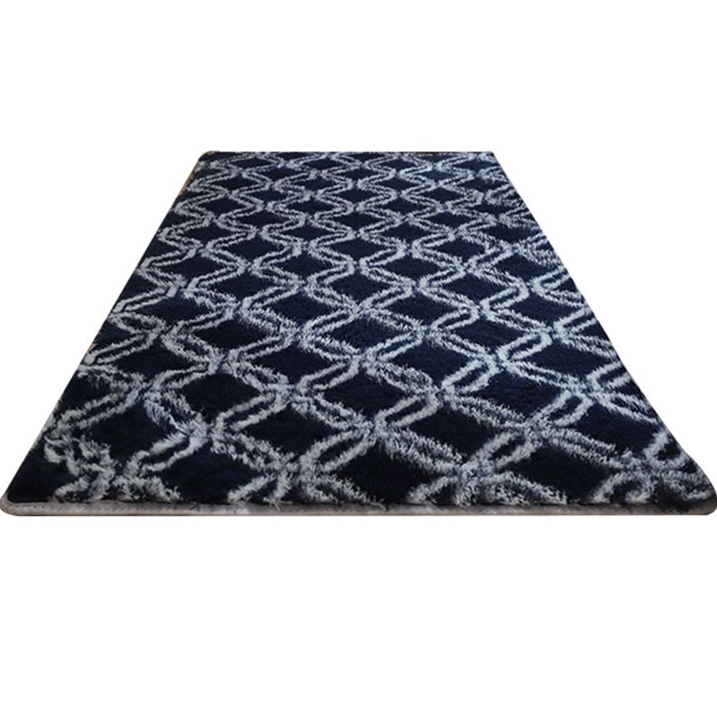 Modern grafisch gedrukt tapijt multi-kleuren pluizig vloerkleed niet-slip achterste klaverbestendig wasbaar wastidee tapijt voor slaapkamer