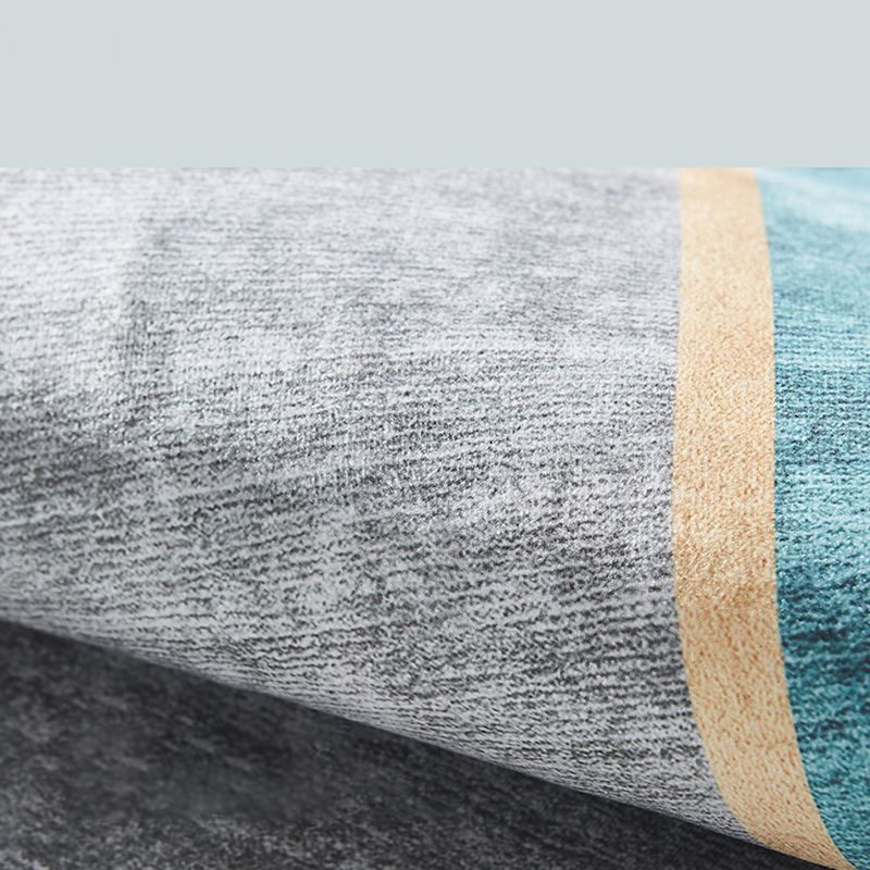 Stilvoller moderner Teppich Geometrisches Muster Polyester Fläche Teppich nicht rutschfest