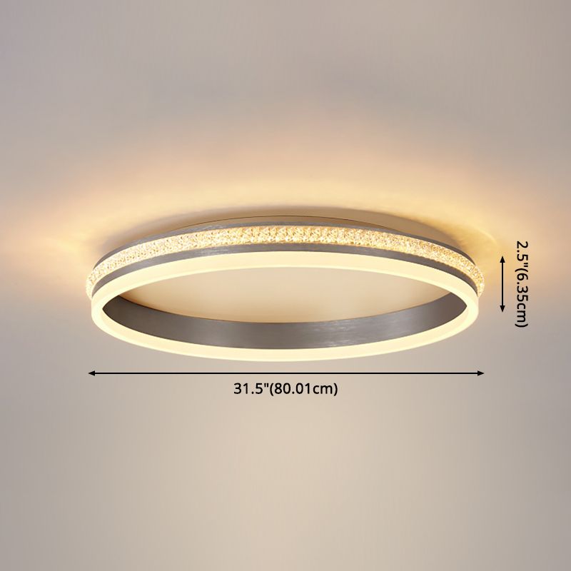 Fixation de la lumière du cercle 1 Légère Acrylique Légère Simplicité Simplicité Fixation du plafond Fixation du plafond