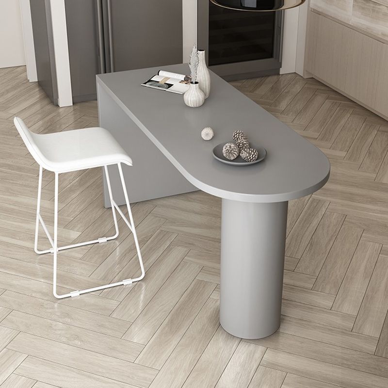 Eigentijdse eettafel dennen vaste houten tafel met dubbele voetstuk voor eetkamer