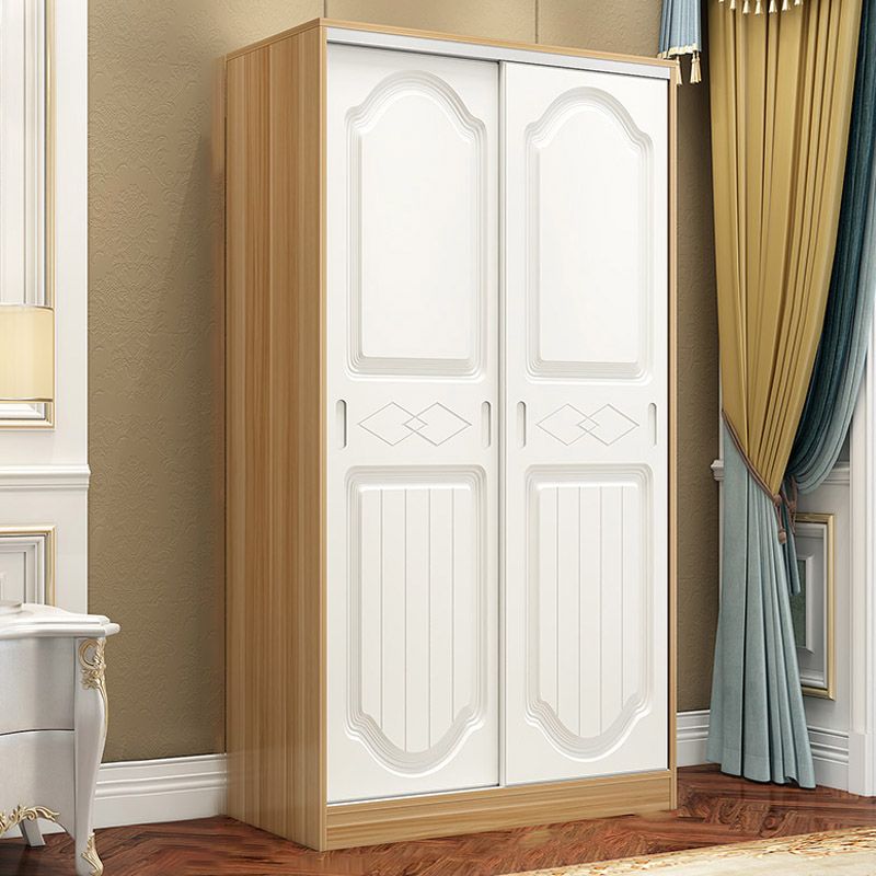 Contemporary Wardrobe Armoire Wood Combination Armoire With Doors
