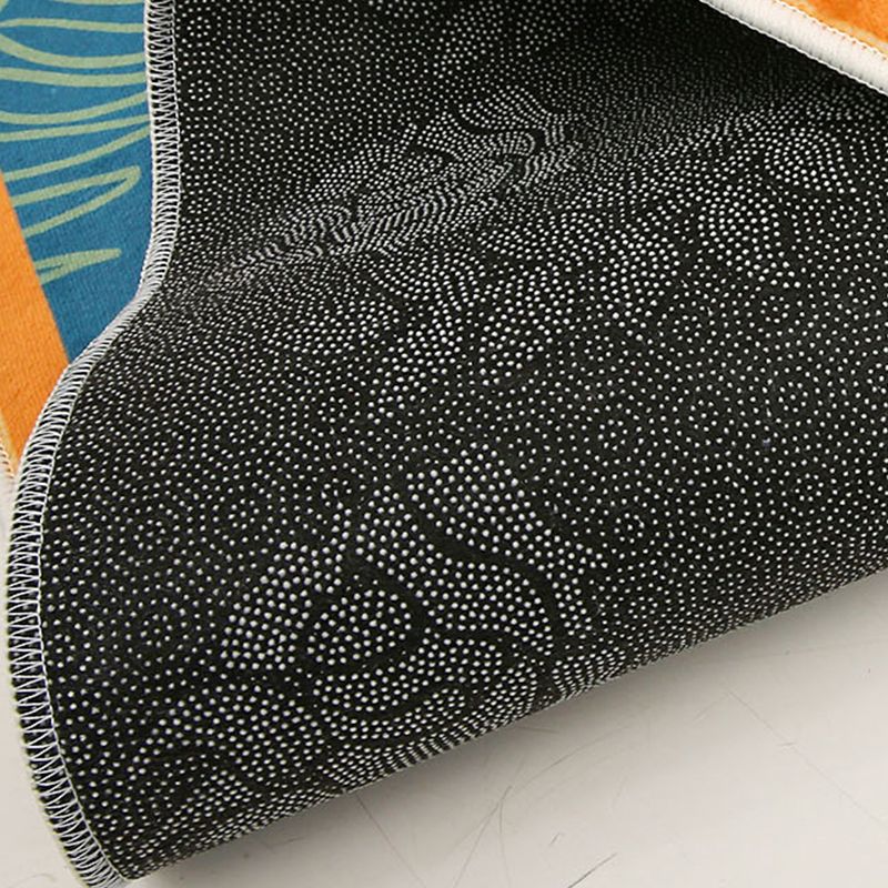 Contemporary Colorblock Rug Morandi Color Modern Area Rug Polyester Easy Care Carpet