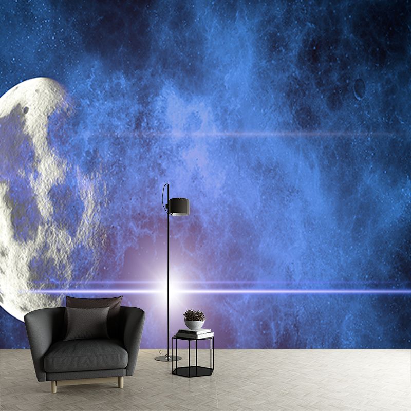 Cosmic Galaxy Mural for Boy's Bedroom Decor Waterproofing, Custom-Printed