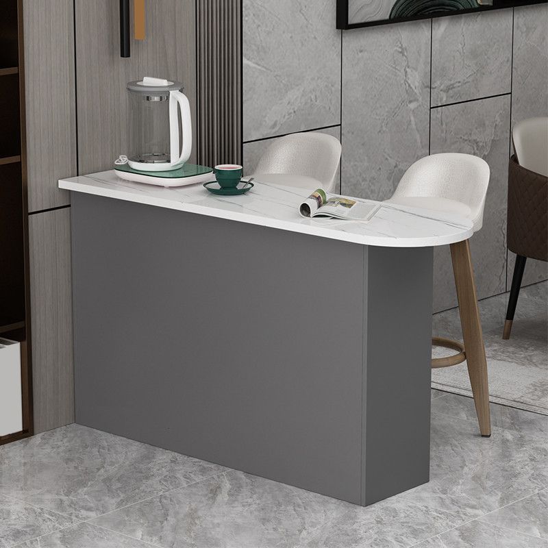 Wood Bar Table Modern Dining Table for Kitchen Living Room Coffee Room