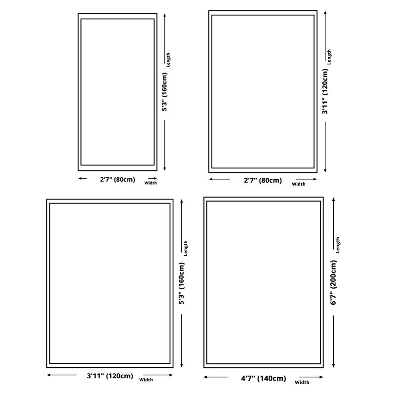 Stylish Modern Living Room Rug Multicolored Geometry Printed Area Carpet Polyester Stain Resistant Indoor Carpet