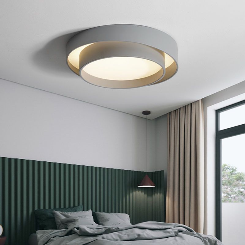 Circular Ring Flush Mount Ceiling Light Fixtures Modern Acrylic Flushmount
