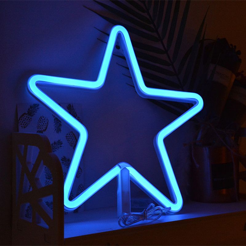 Pentastar Plastic Night Light Modernistische LED LED WHITE WORD NACHT VERLICHTING VOOR KINDERKAMER