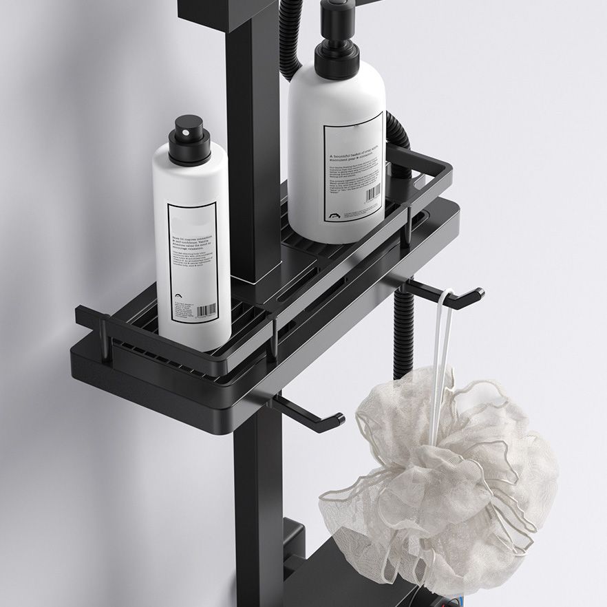 Modern Adjustable Spray Pattern Water Flow Shower Faucet Shower Hose Shower System on Wall