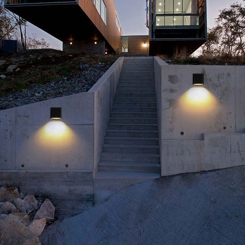 Moderne Aluminium -Wandleuchte geometrische 1 Lichtwandwaschung für Schlafzimmer