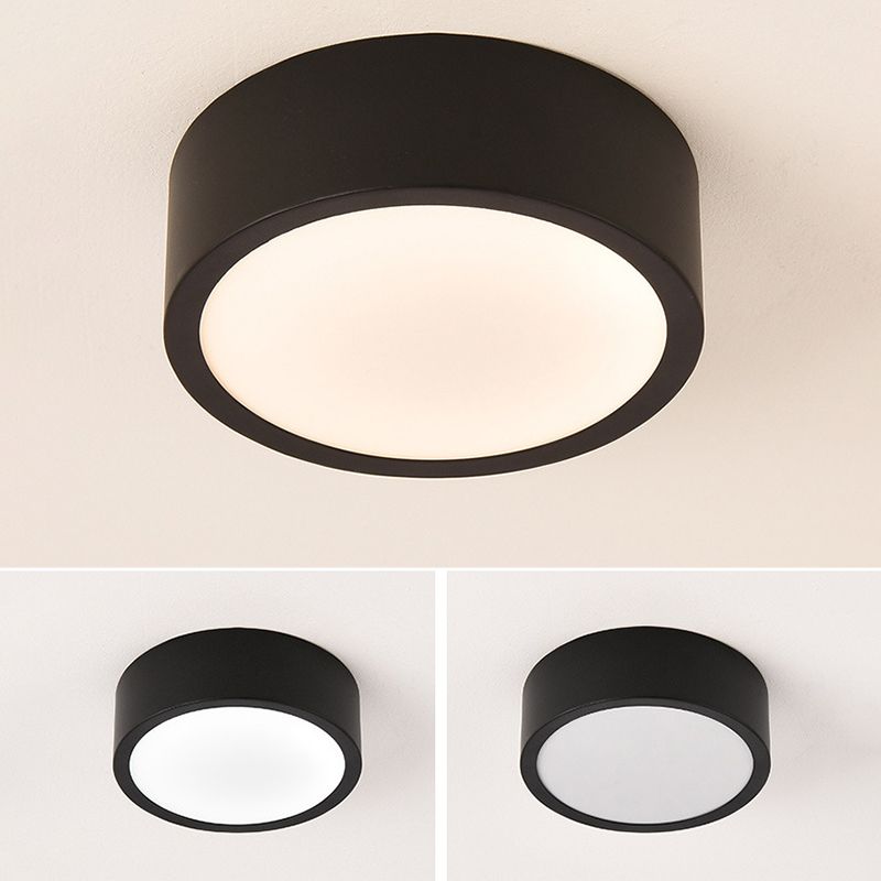 Lámpara de techo LED de simplicidad con sombra de acrílico, accesorios de iluminación LED para pasillo de estilo contemporáneo