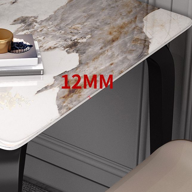 4-foot Stone Dinning Table Industrial Style Square Furniture for Indoor