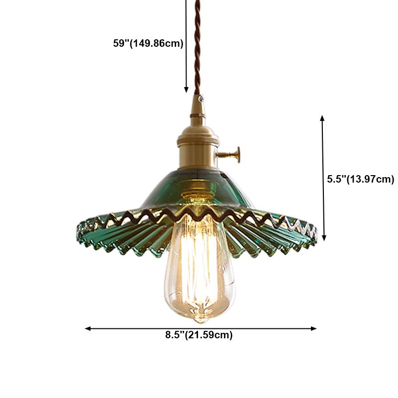 Glass Light Light Light Industrial Flat Down Light per il bando
